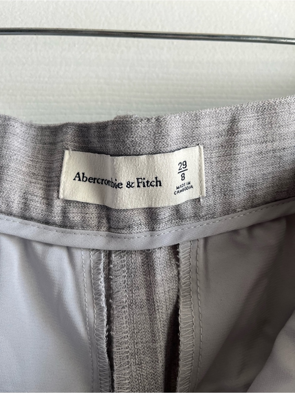 Abercrombie & Fitch Sloane Ultra High Shorts Grey Sz 29 (8) NWT - Picture 3 of 5